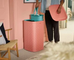 New Bac à Linge Double Compartiment 60L Tota Pop Paniers À Linge