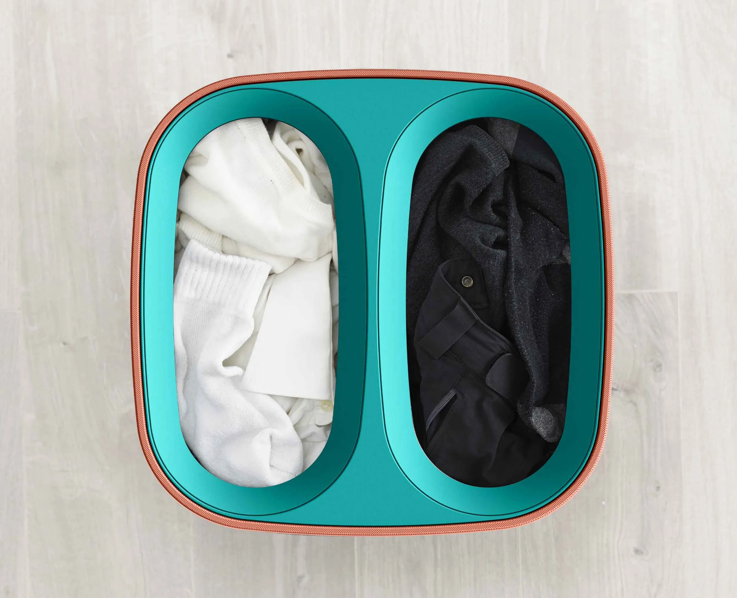 New Bac à Linge Double Compartiment 60L Tota Pop Paniers À Linge