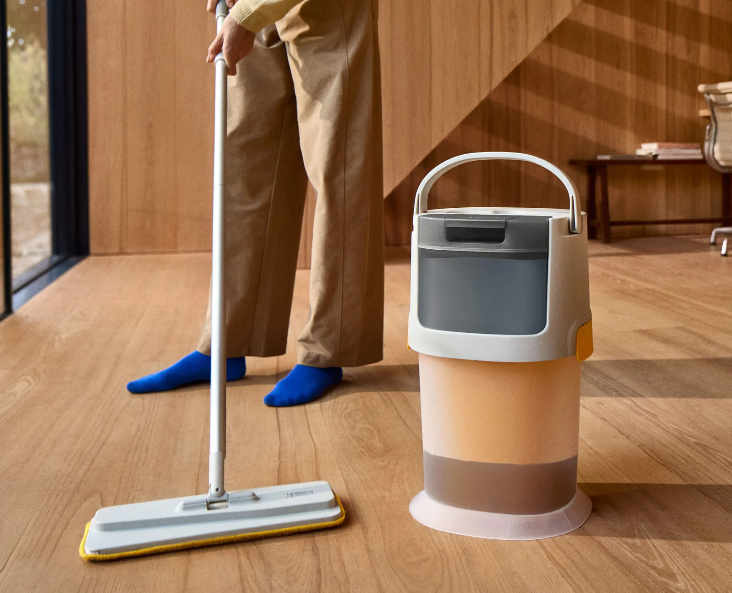 Hot Balai Auto-essorant en Microfibre avec Seau UltraClean Accessoires & Outils Pour Ménage Maison