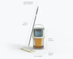 Hot Balai Auto-essorant en Microfibre avec Seau UltraClean Accessoires & Outils Pour Ménage Maison