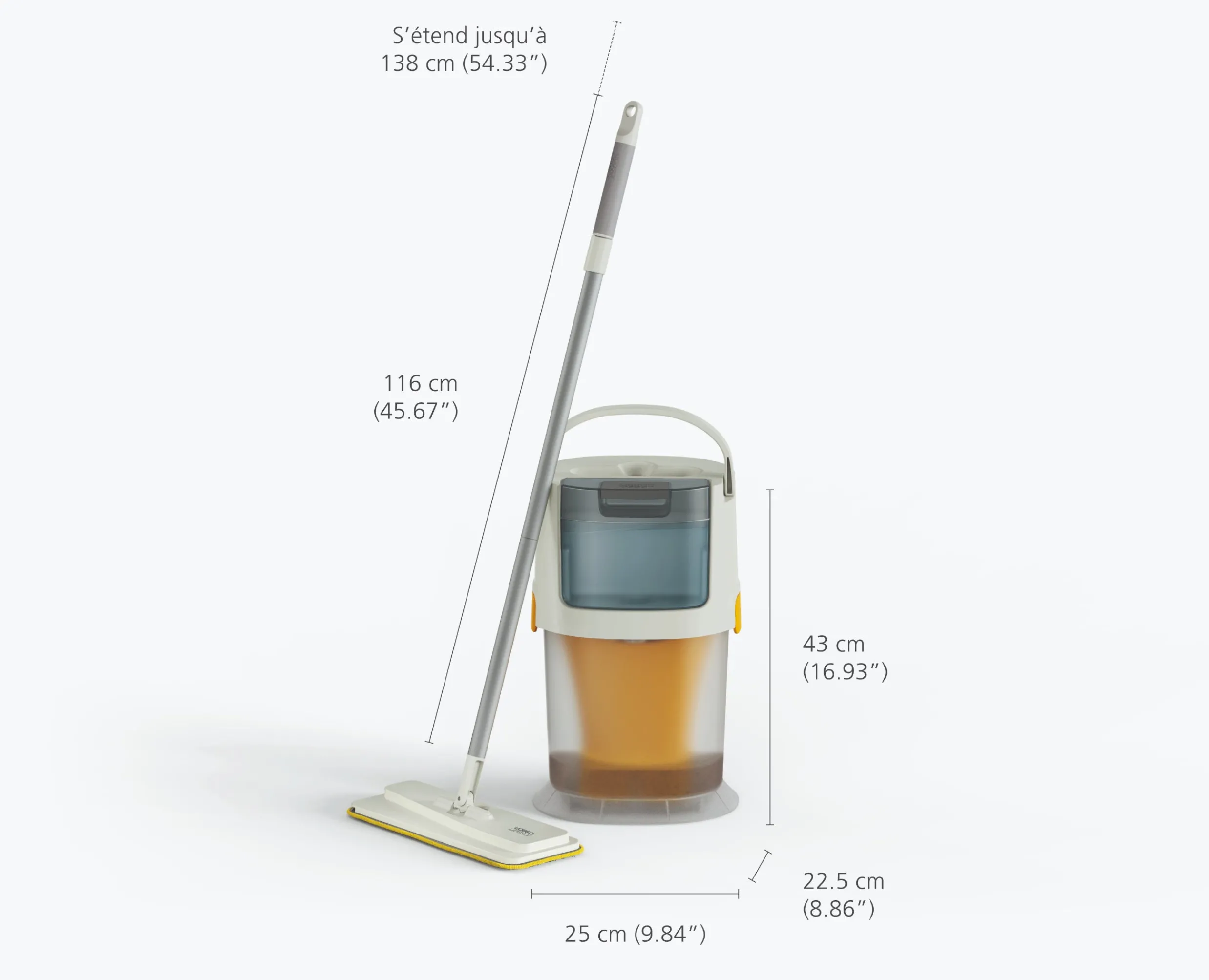 Hot Balai Auto-essorant en Microfibre avec Seau UltraClean Accessoires & Outils Pour Ménage Maison