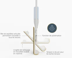 Best Balai Pulvérisateur avec Serpillère Microfibre CleanTech™ Accessoires & Outils Pour Ménage Maison