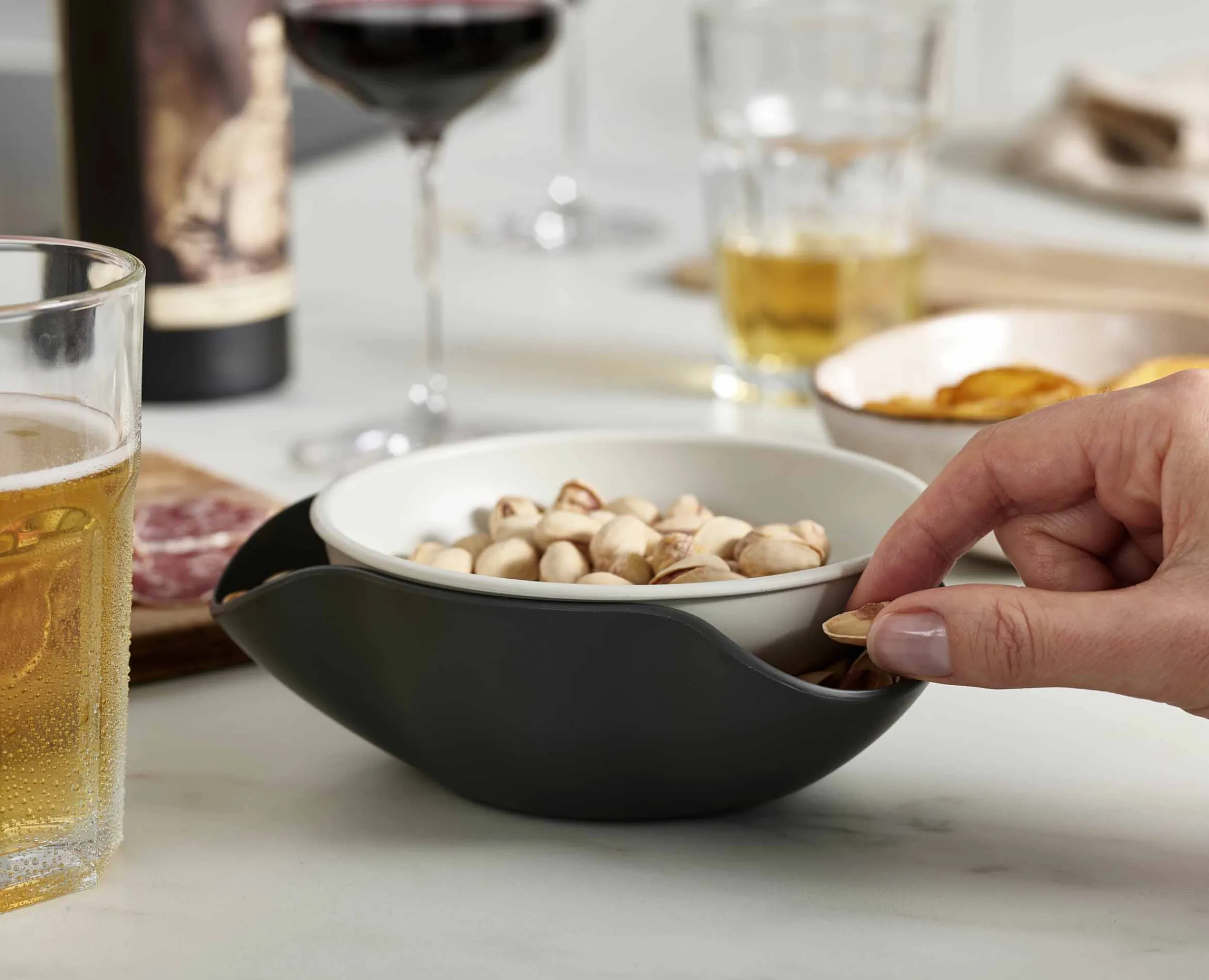 New Bol de Service Double-Dish™ Gadgets Et Ustensiles|Accessoires Vin Et Cocktails