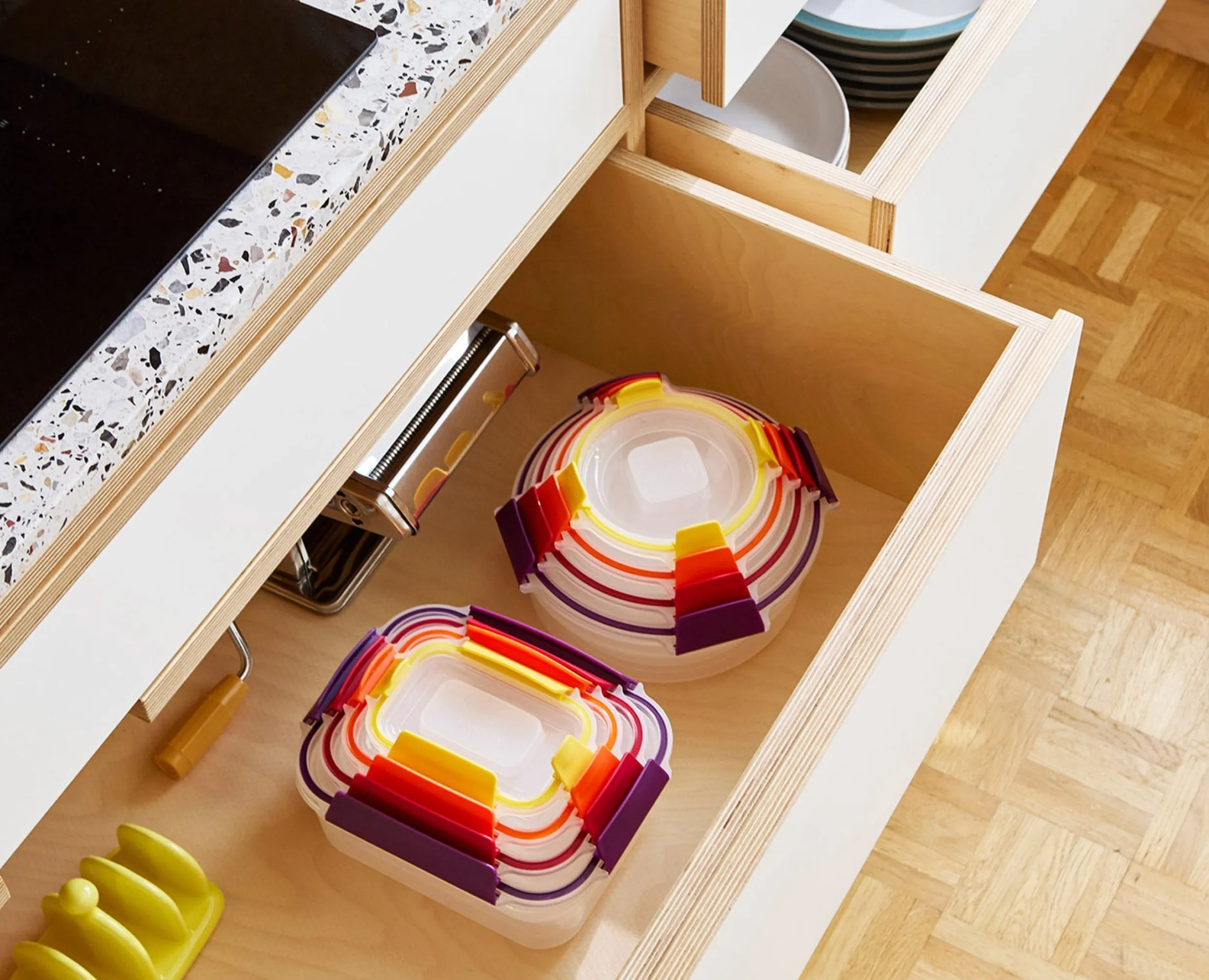 Best 8 Boîtes Alimentaires Empilables Variés Nest™ Lunch Box|Sets D'Ustensiles De Cuisine