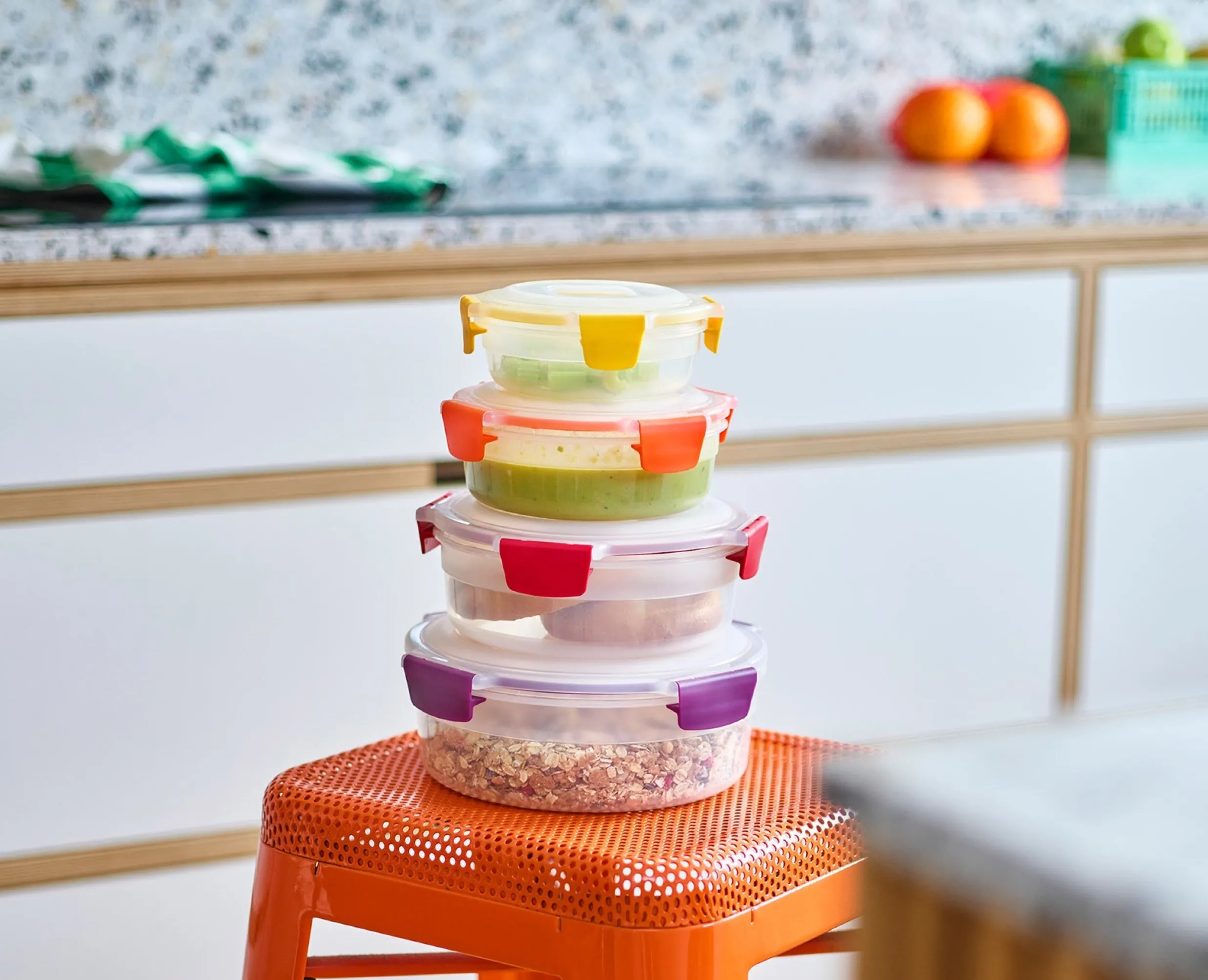 Online 4 Boîtes Alimentaires Rondes s Nest™ Lock Round Lunch Box|Rangement & Conservation Alimentaire