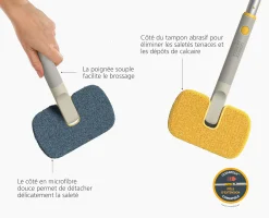 Hot Brosse avec Éponge à Récurer & Abrasive CleanTech™ Accessoires & Outils Pour Ménage Maison