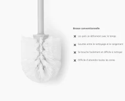 Discount Brosse de Toilette en Silicone he Flex 360™ Brosses Wc Et Portes-Papier Toilette