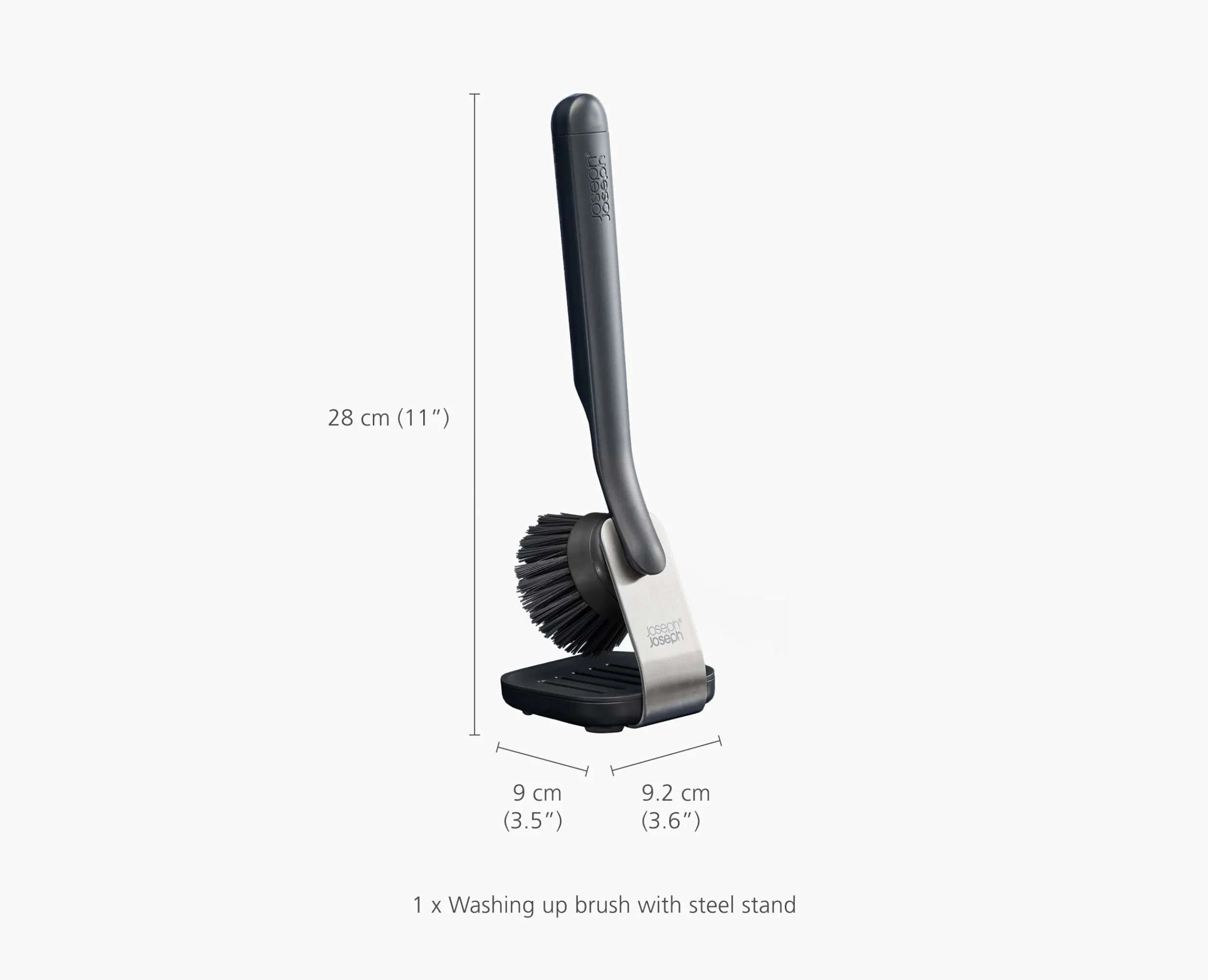Outlet Brosse à Vaisselle avec Support Inox et 6 Têtes de Rechange SinkTech Brosses & Éponges|Sets Et Kits De Nettoyage Pour La Maison