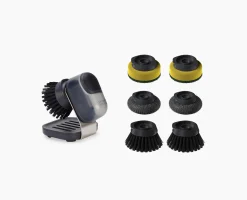 Sale Brosse à Vaisselle à Paume avec Support Inox et 6 Têtes de Rechange SinkTech Brosses & Éponges|Sets Et Kits De Nettoyage Pour La Maison