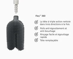 New Brosse WC Anti Gouttes Mat Flex™ 360 Brosses Wc Et Portes-Papier Toilette