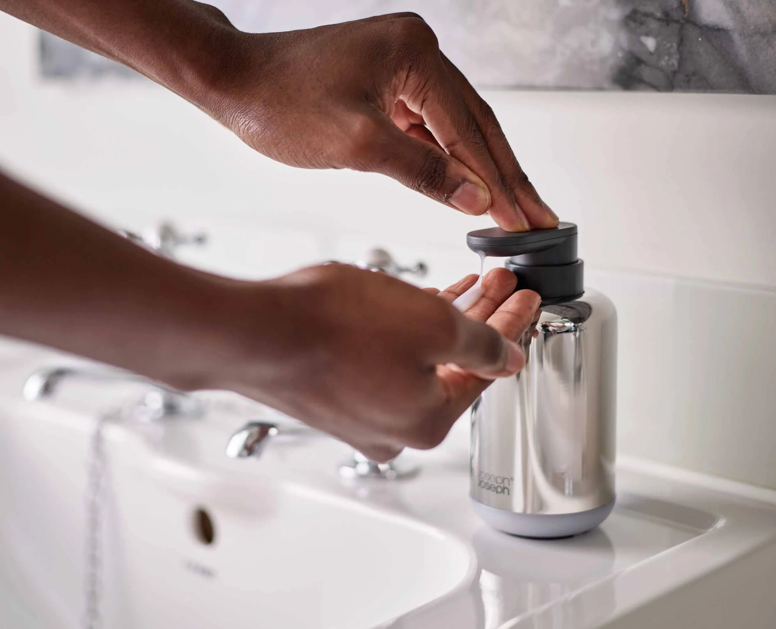Hot Distributeur de Savon Inox EasyStore™ Luxe Accessoires Salle De Bain De Luxe|Porte-Savons Et Distributeurs De Savon