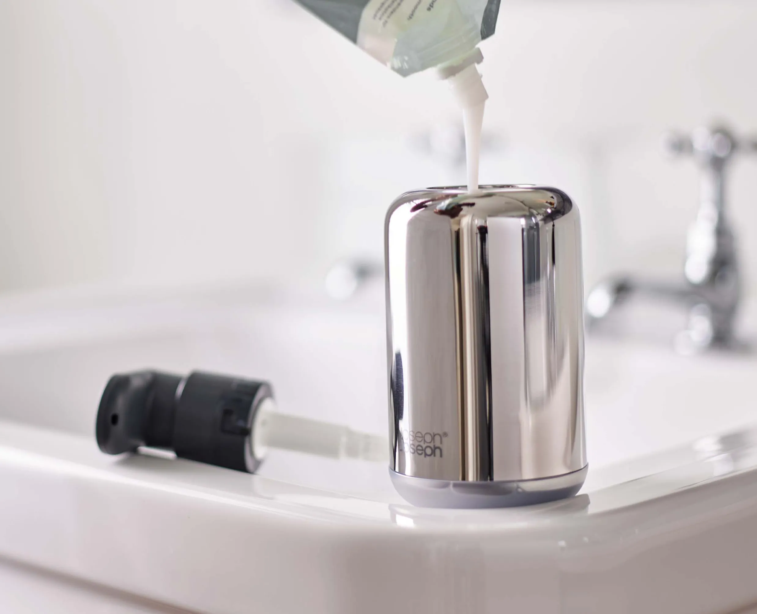 Hot Distributeur de Savon Inox EasyStore™ Luxe Accessoires Salle De Bain De Luxe|Porte-Savons Et Distributeurs De Savon