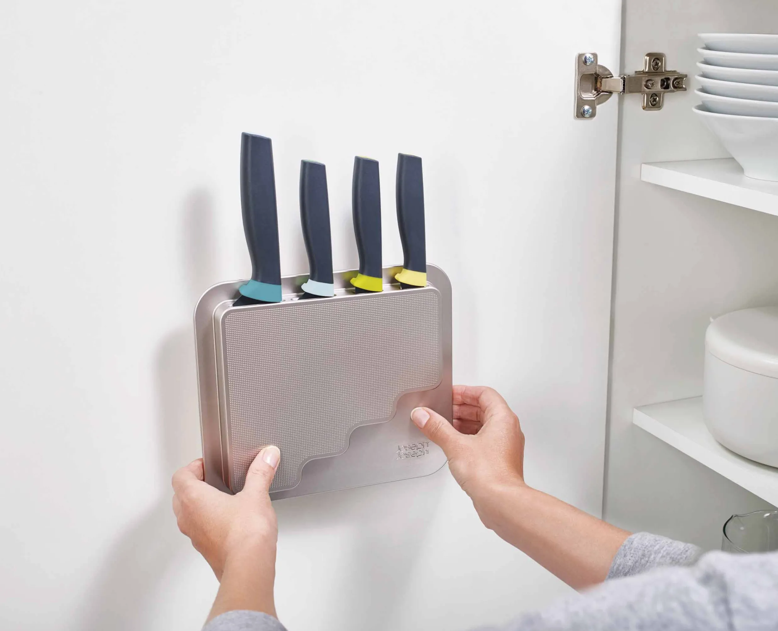 Hot Ensemble de 4 Couteaux de Cuisine Elevate™ à Rangement de Porte DoorStore™ Couteaux Et Ciseaux
