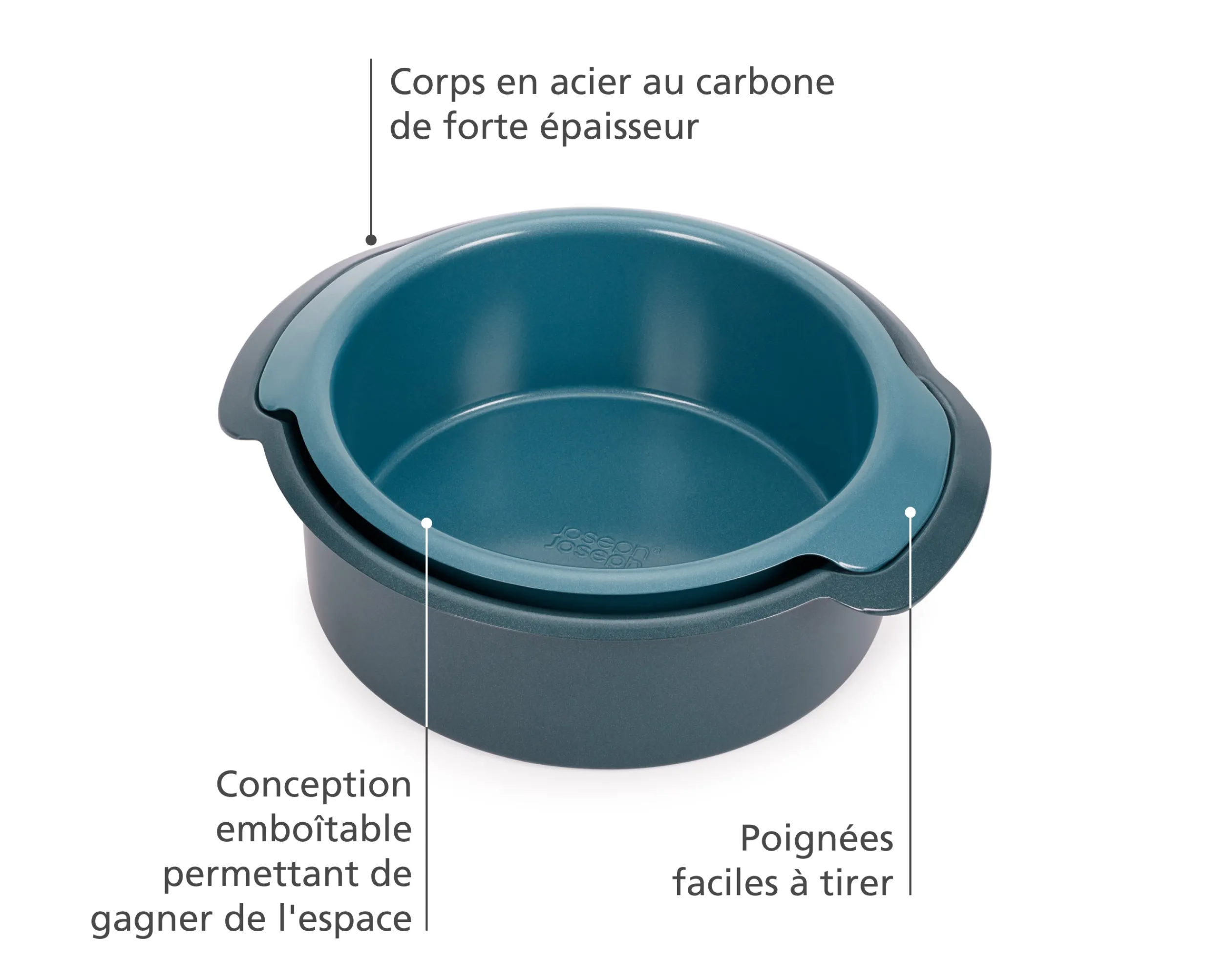 Sale Ensemble de 2 moules à gâteaux ronds antiadhésifs s Nest™ Bake Plats & Plaques De Cuisson À Four|Batterie De Cuisine