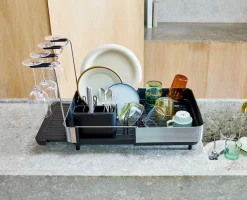 Discount Égouttoir à Vaisselle et à Verres à Vin Extend™ Steel Plus Égouttoirs À Vaisselle