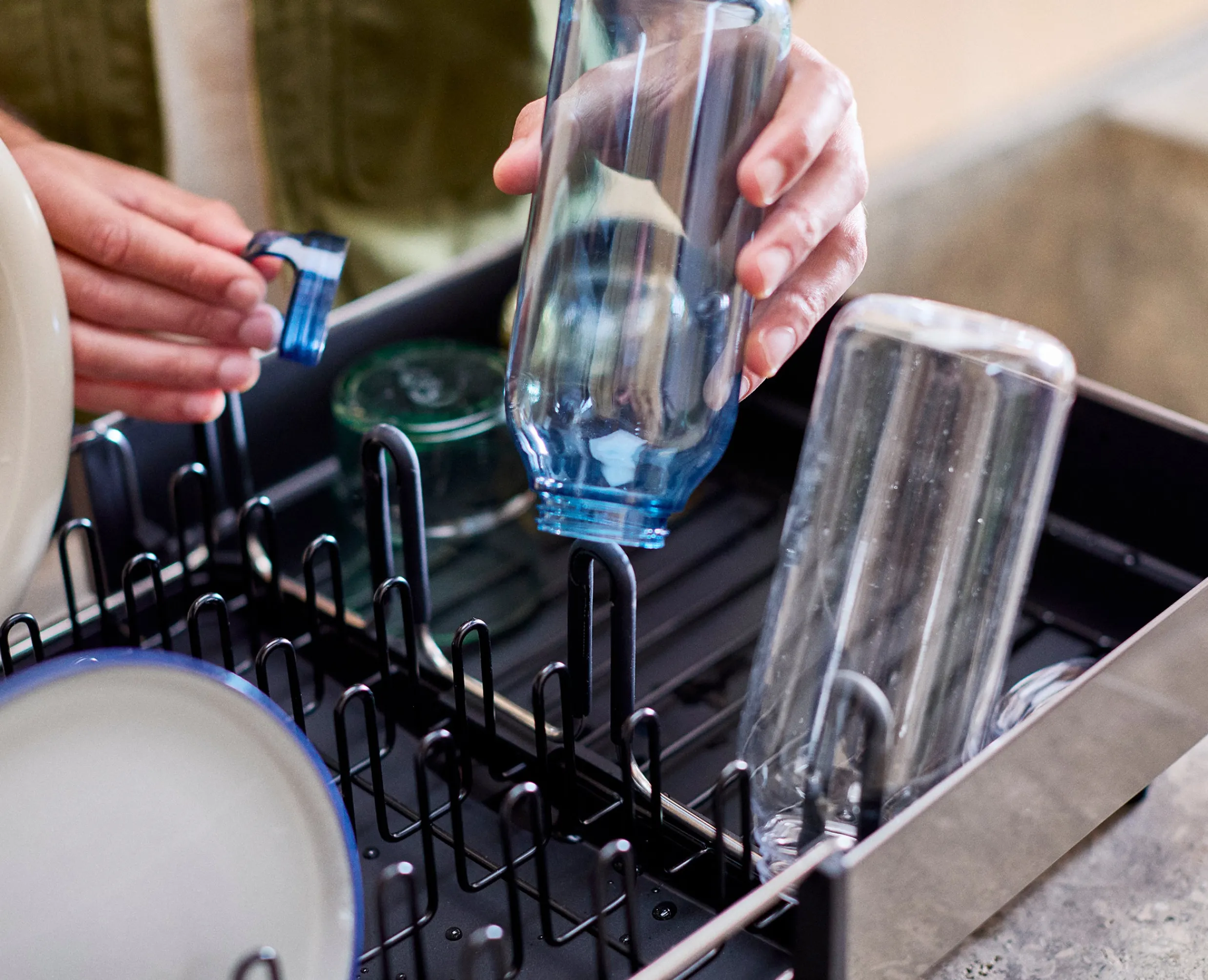 Discount Égouttoir à Vaisselle et à Verres à Vin Extend™ Steel Plus Égouttoirs À Vaisselle