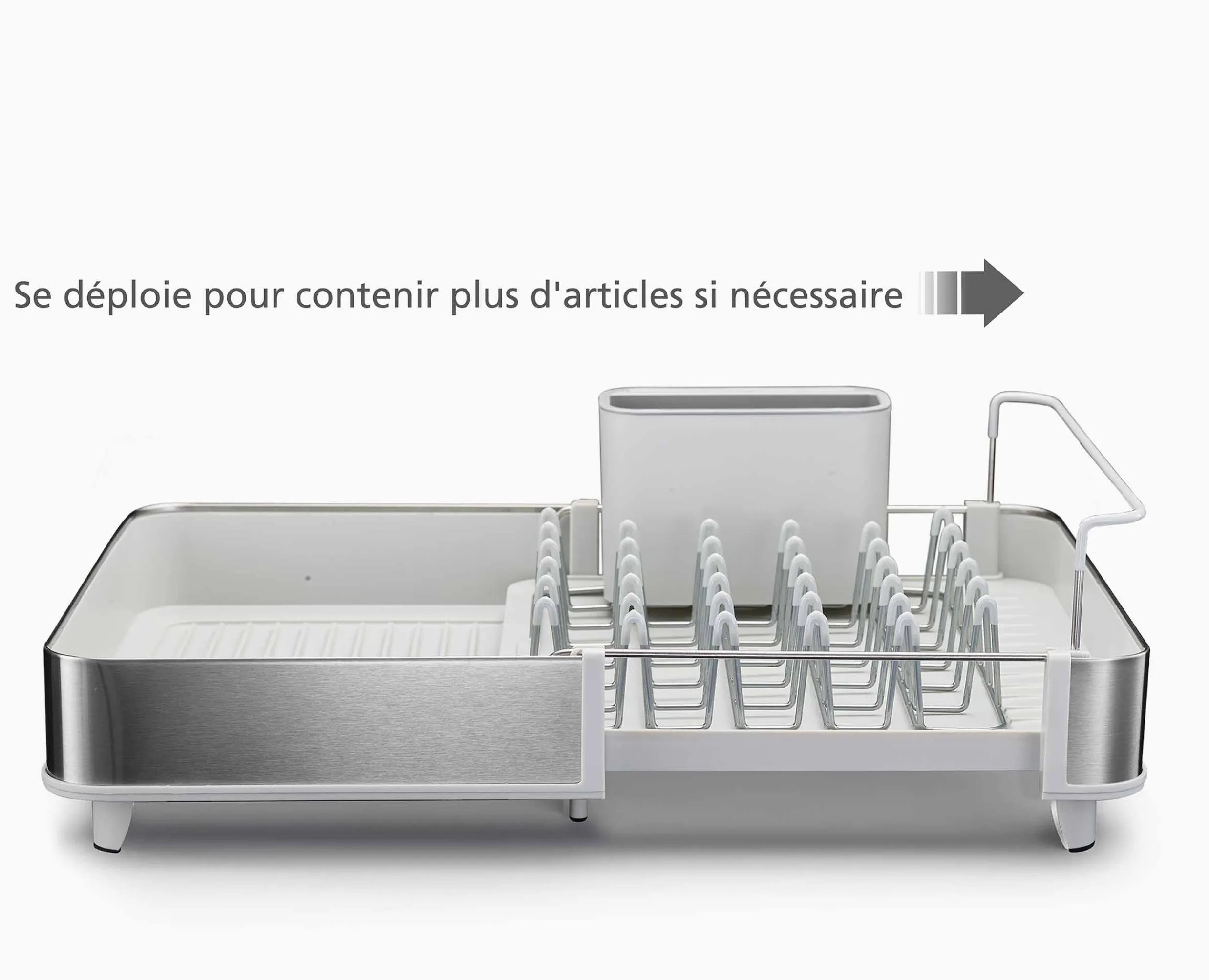 Outlet Égouttoir à vaisselle extensible en acier Extend™ couleur Égouttoirs À Vaisselle