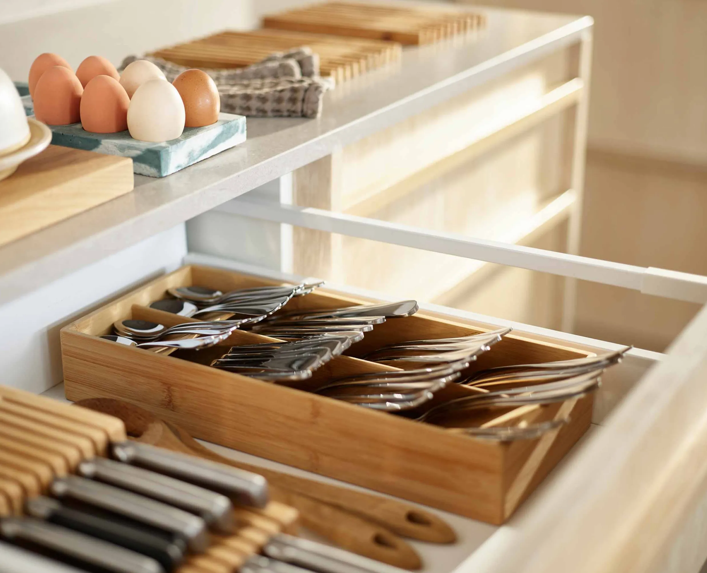 Online Grand Organisateur de Couverts en DrawerStore™ Rangements Tiroirs De Cuisine