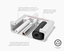 Outlet Grand Organisateur Recyclé Pour Film, Aluminium et Sacs Cupboardstore™ Rangements Placards De Cuisine