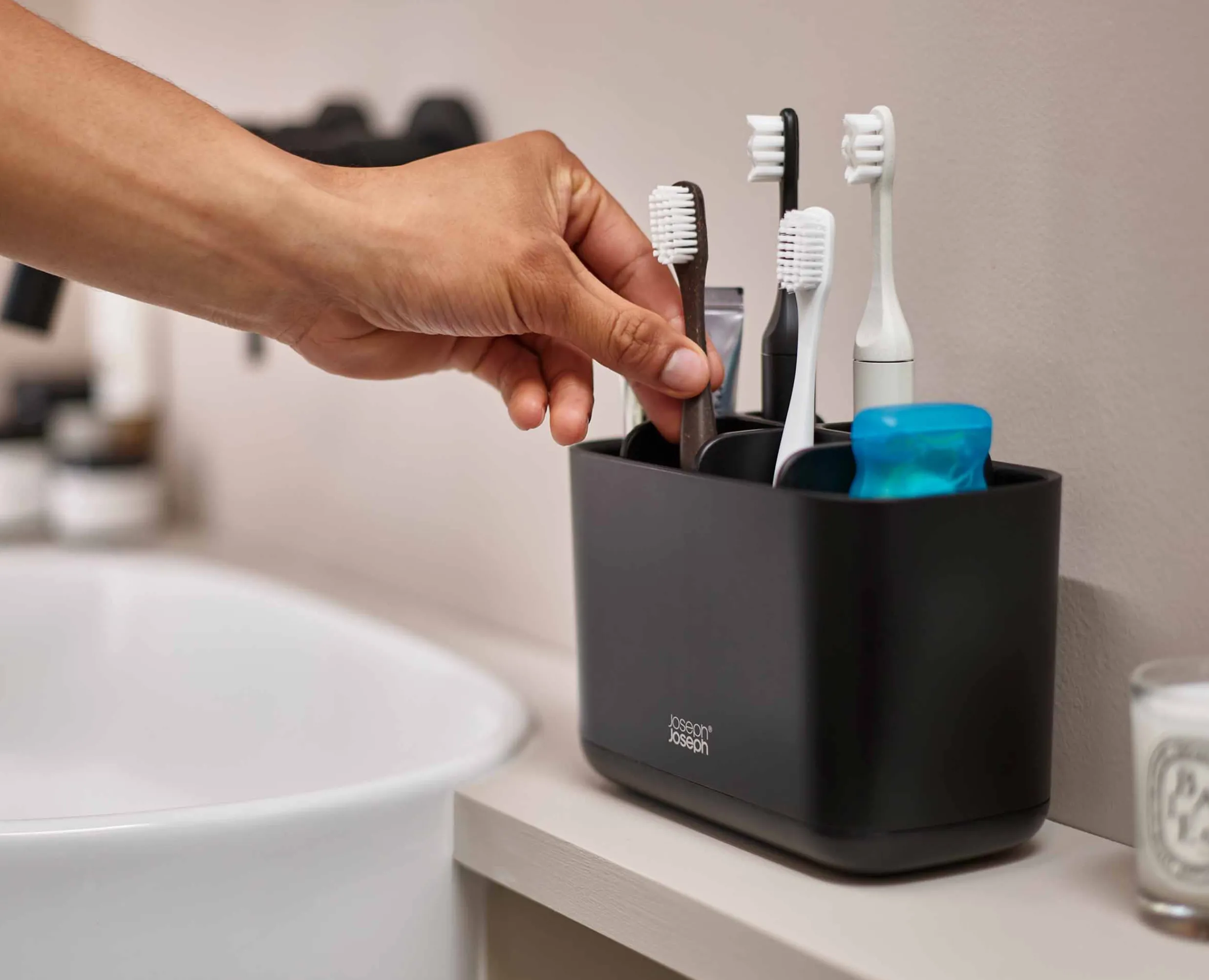 Online Grand Porte Brosses à Dents Mat EasyStore™ Porte-Brosses À Dents