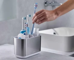 New Grand Pot à Brosses à Dents Inox EasyStore™ Porte-Brosses À Dents