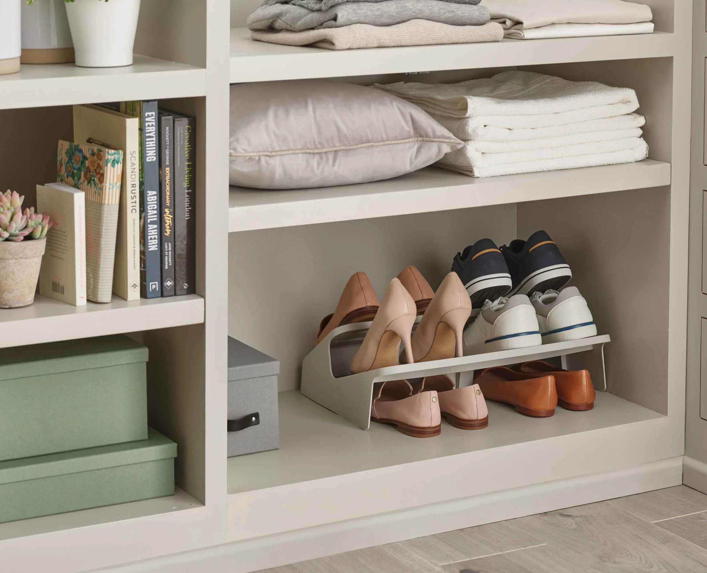 Discount Grand Range-Chaussures Gain de Place Shoe-In™ Organisateurs De Vêtements|Rangements À Chaussures