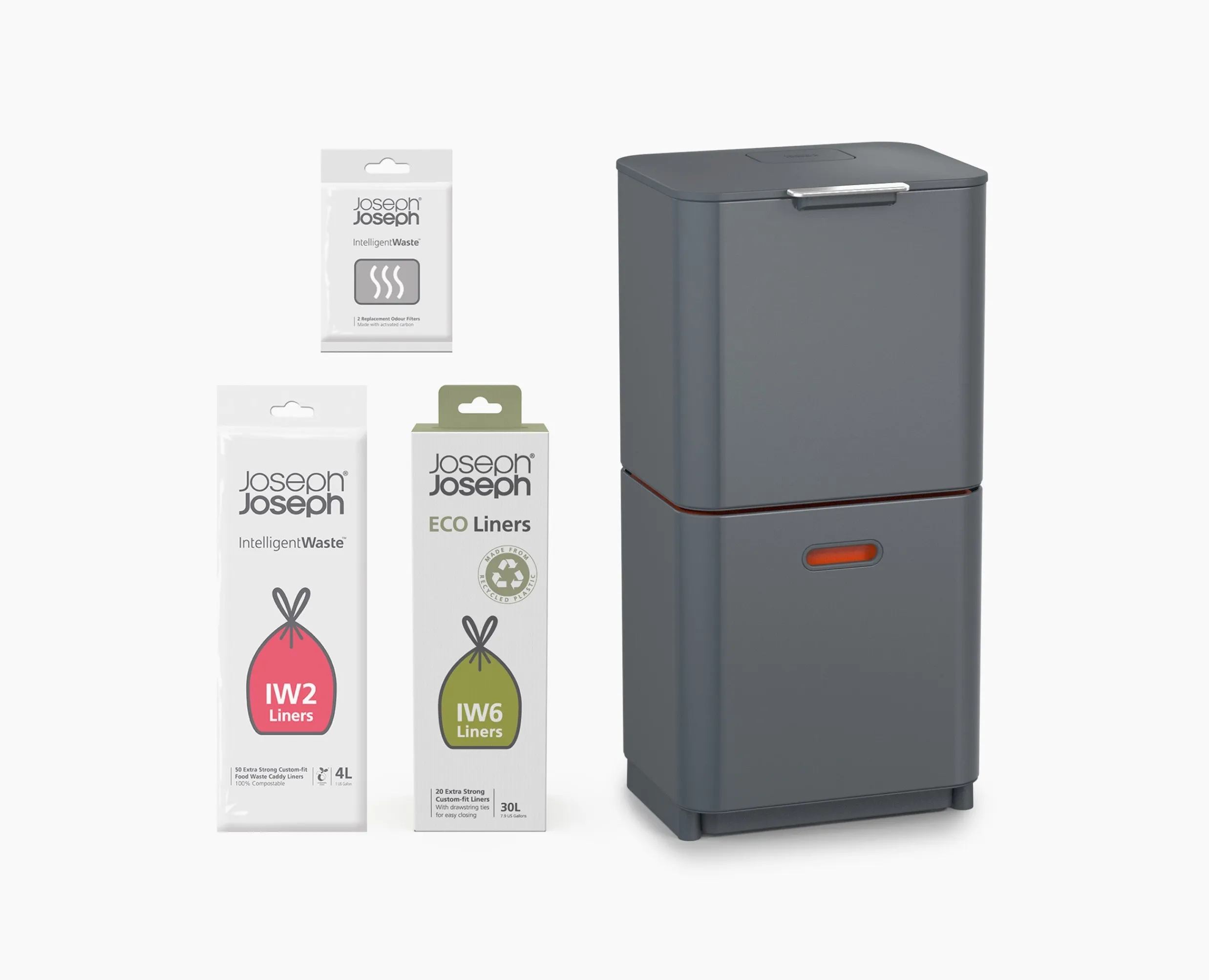 Kit de démarrage poubelle de tri sélectif e Totem Max 60L Sets De Poubelles, Sacs Et Filtres|Poubelles De Tri Sélectif
