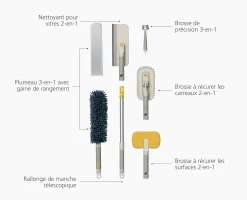 Discount Kit de Nettoyage en Profondeur CleanTech™ Accessoires & Outils Pour Ménage Maison