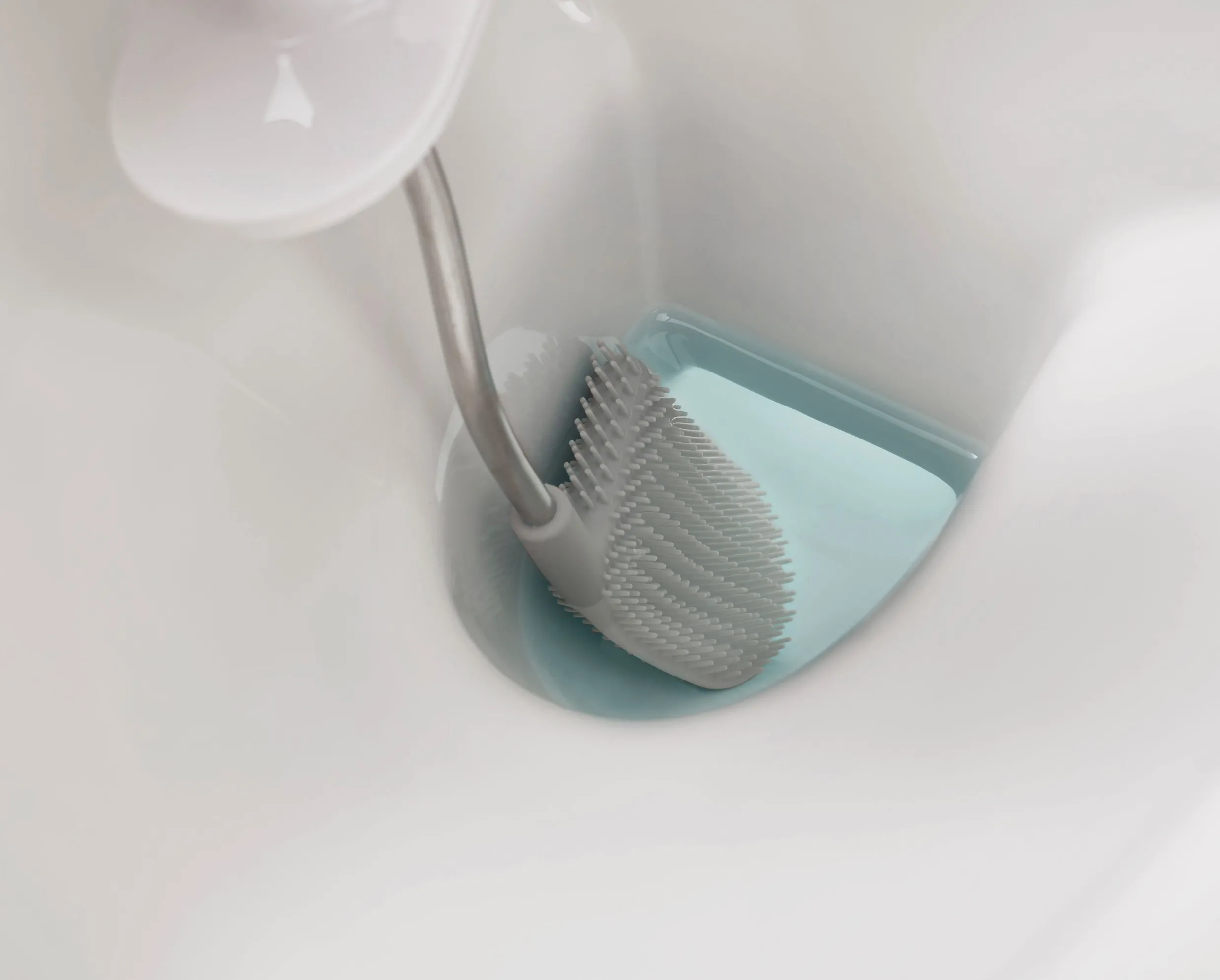Sale Lot de 2 Brosses de Toilettes Flex™ Grises Brosses Wc Et Portes-Papier Toilette|Sets D'Accessoires De Salle De Bain
