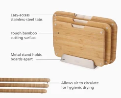 Discount Lot de 3 Planches à Découper en Nest™ & un Lot de 5 Couteaux Elevate™ avec Bloc en Planches À Découper|Couteaux Et Ciseaux