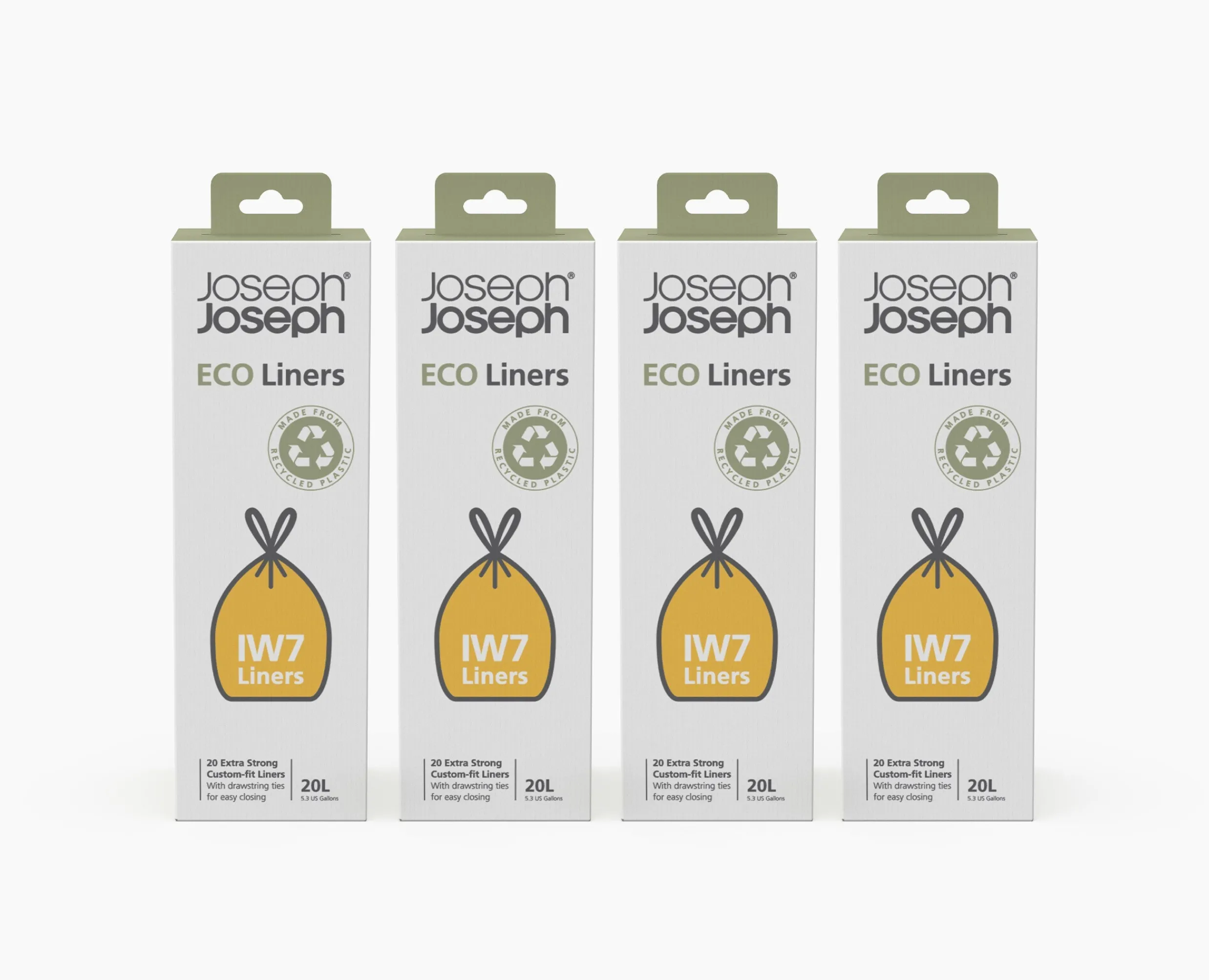 Clearance Lot de 4 sacs poubelles recyclés IW7 20L Sacs Poubelles & Filtres|Sets De Poubelles, Sacs Et Filtres