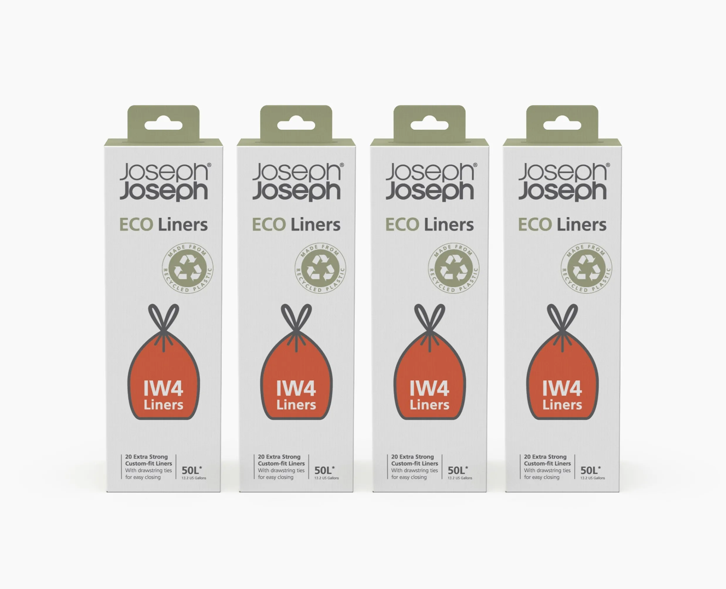 New Lot de 4 sacs poubelles recyclés IW4 50L Sacs Poubelles & Filtres|Sets De Poubelles, Sacs Et Filtres