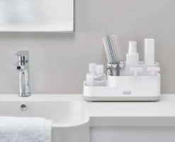 Organisateur de Salle de Bain Gris EasyStore™ Paniers Rangement Salle De Bain