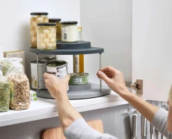 Discount Organisateur Rotatif à 2 Niveaux pour Placard de Cuisine CupboardStore™ Rangements Placards De Cuisine