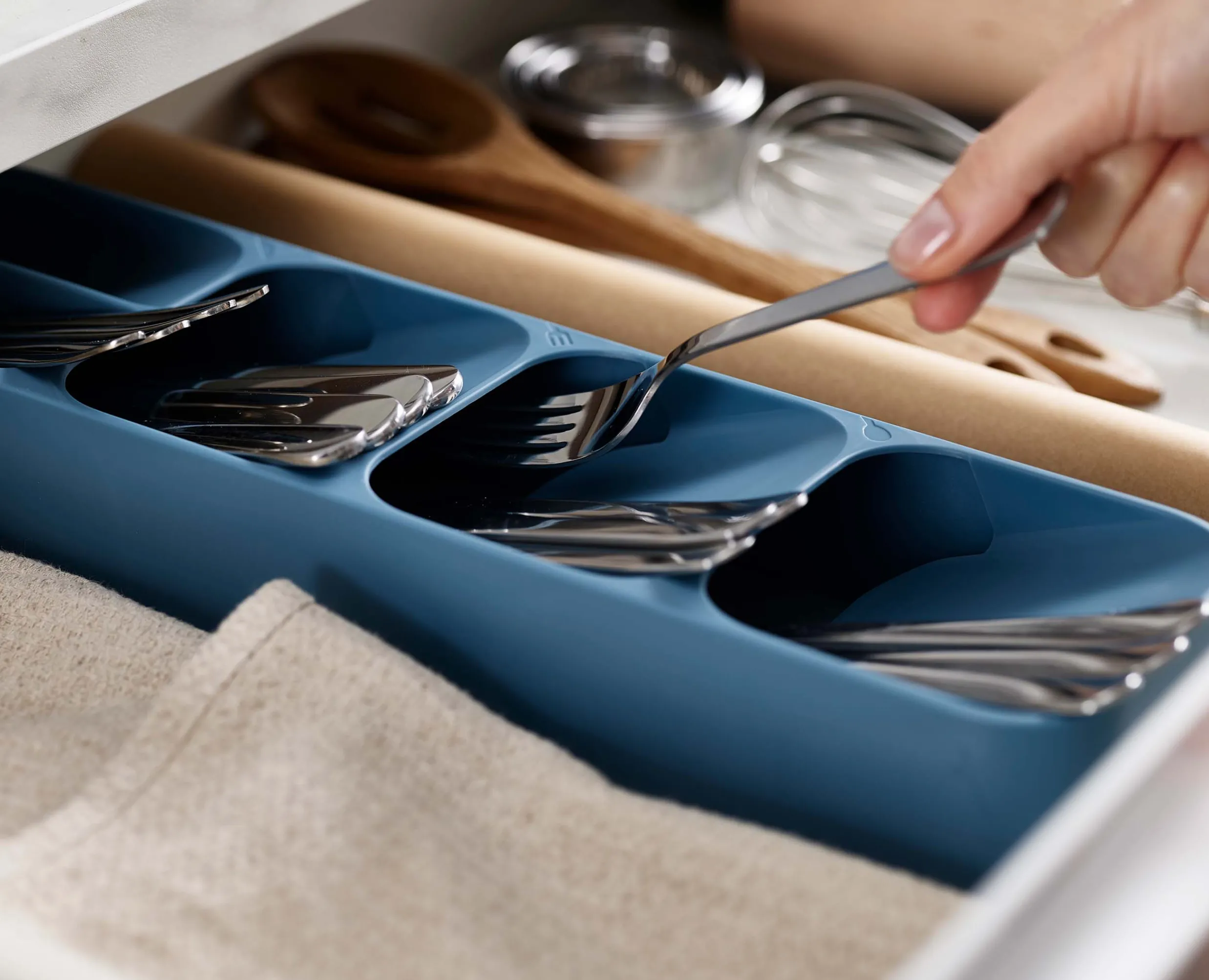Sale Organiseur de couverts compact DrawerStore™ - Éditions Rangements Tiroirs De Cuisine
