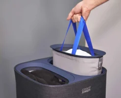 Outlet Panier à Linge Deux Compartiments 60L Tota Paniers À Linge