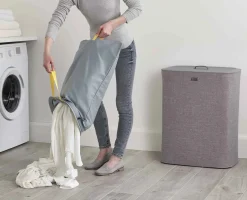 Clearance Panier à Linge Double 90L Tota Paniers À Linge