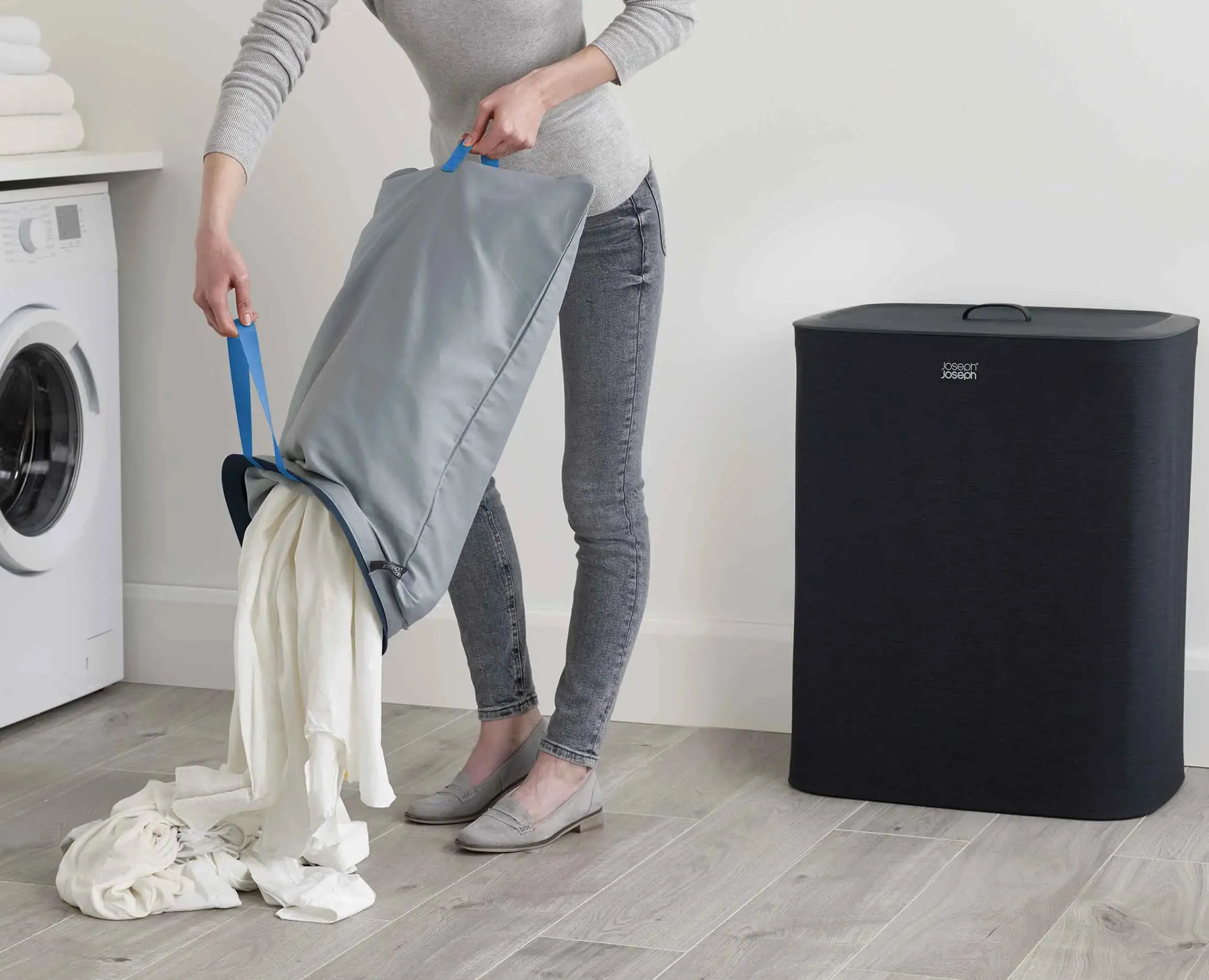 Online Panier à Linge Double 90L Tota Paniers À Linge