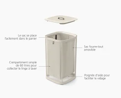 Clearance Panier à Linge Simple en 60L Tota One Paniers À Linge