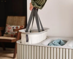 Sale Panier à Linge Triple Luxe Bambou 90L Tota Trio Luxe Paniers À Linge