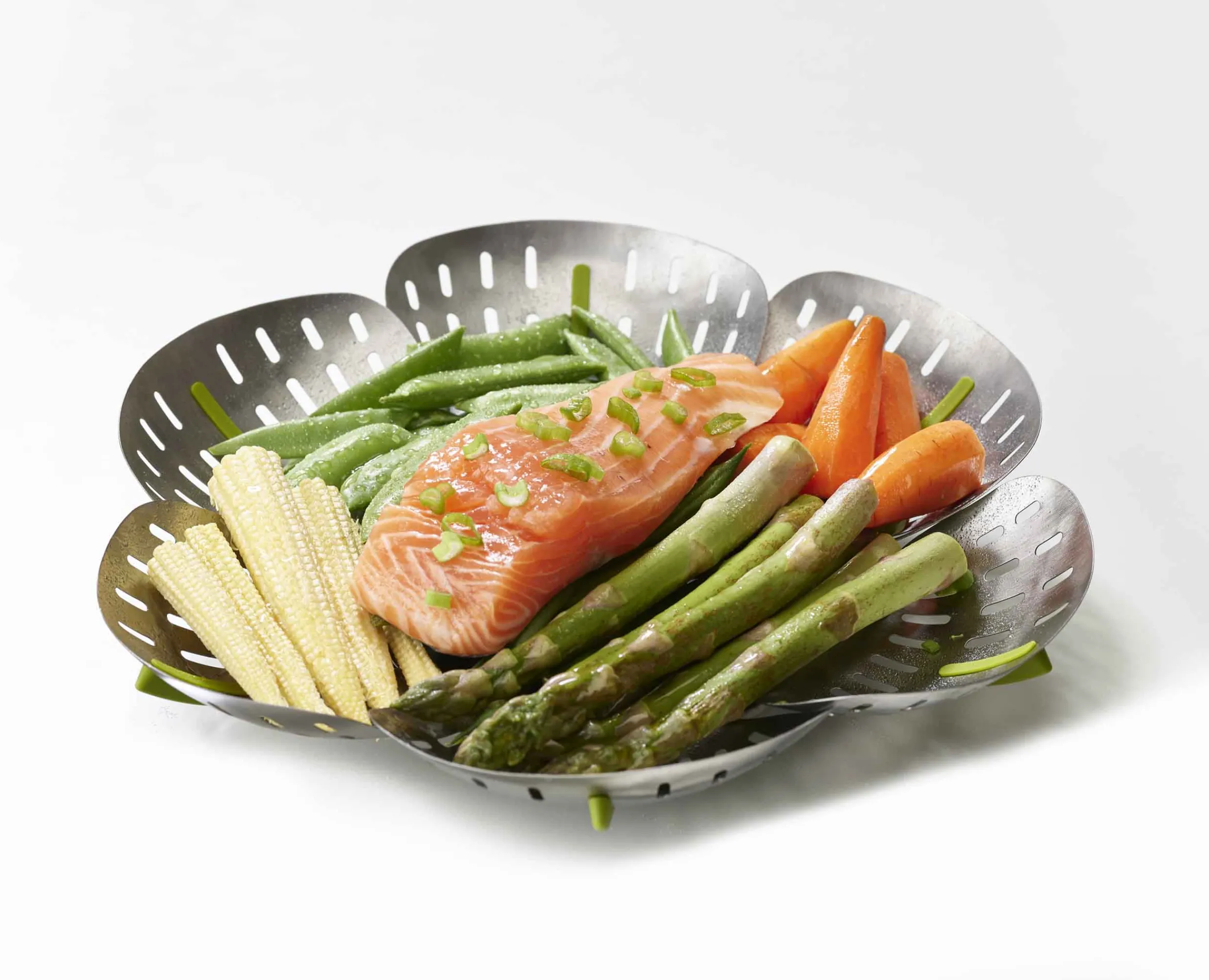 Discount Panier Vapeur Pliable en Inox Bloom™ Gadgets Et Ustensiles