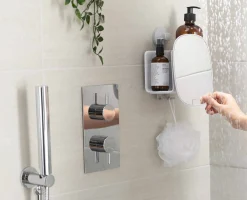 Petite Étagère de Douche avec miroir EasyStore™ Accessoires De Douche