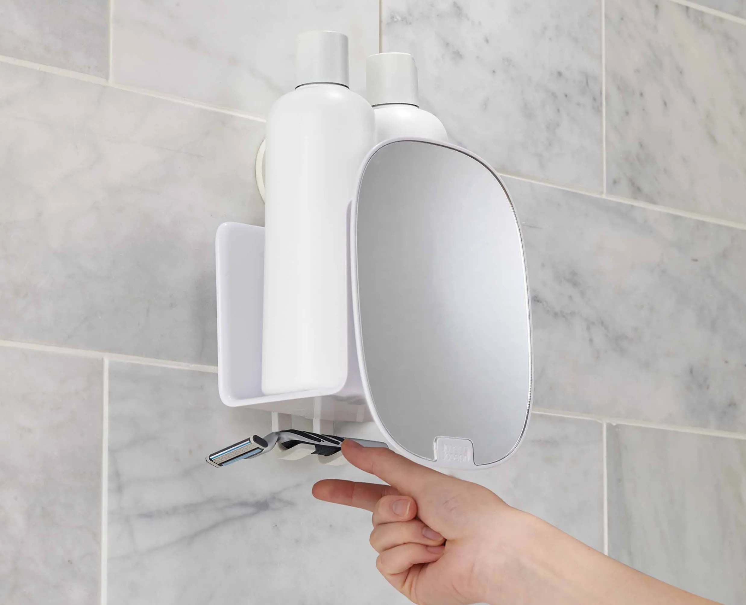 Petite Étagère de Douche avec miroir EasyStore™ Accessoires De Douche
