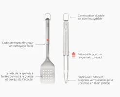 Discount Pince & Spatule pour Barbecue Rétractables GrillOut™ Accessoires & Ustensiles De Barbecue|Sets D'Ustensiles De Cuisine