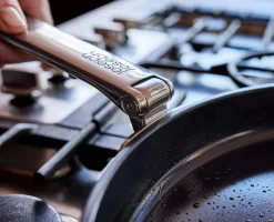 Hot Poêle à Frire Antiadhésive Inox de 28 cm Space Steel Poêles Et Casseroles