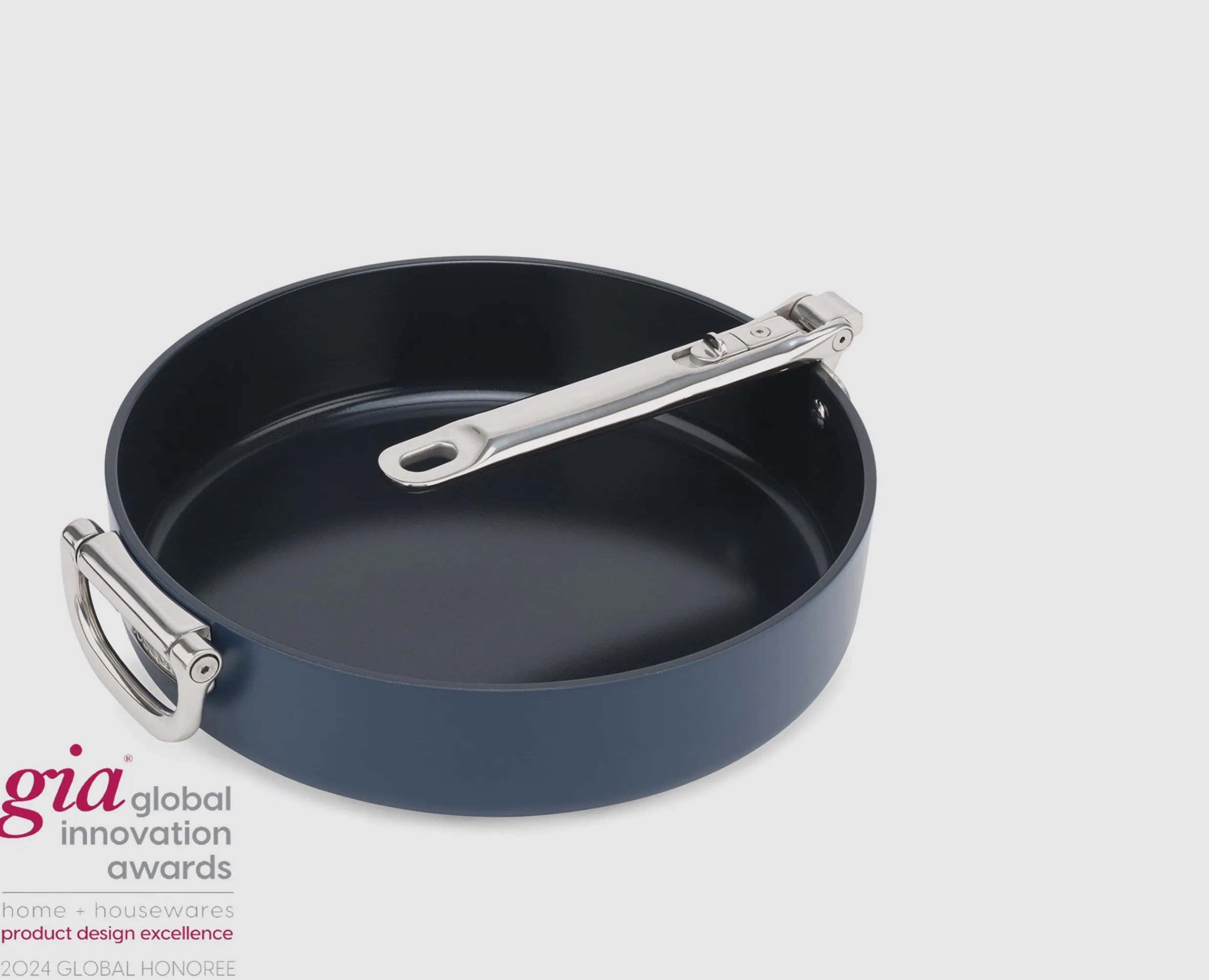 New Poêle à frire Space antiadhésive en céramique 30 cm e poignée pliante Poêles Et Casseroles