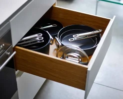Clearance Poêle à frire Space antiadhésive en céramique poignée pliante 28 cm e Poêles Et Casseroles