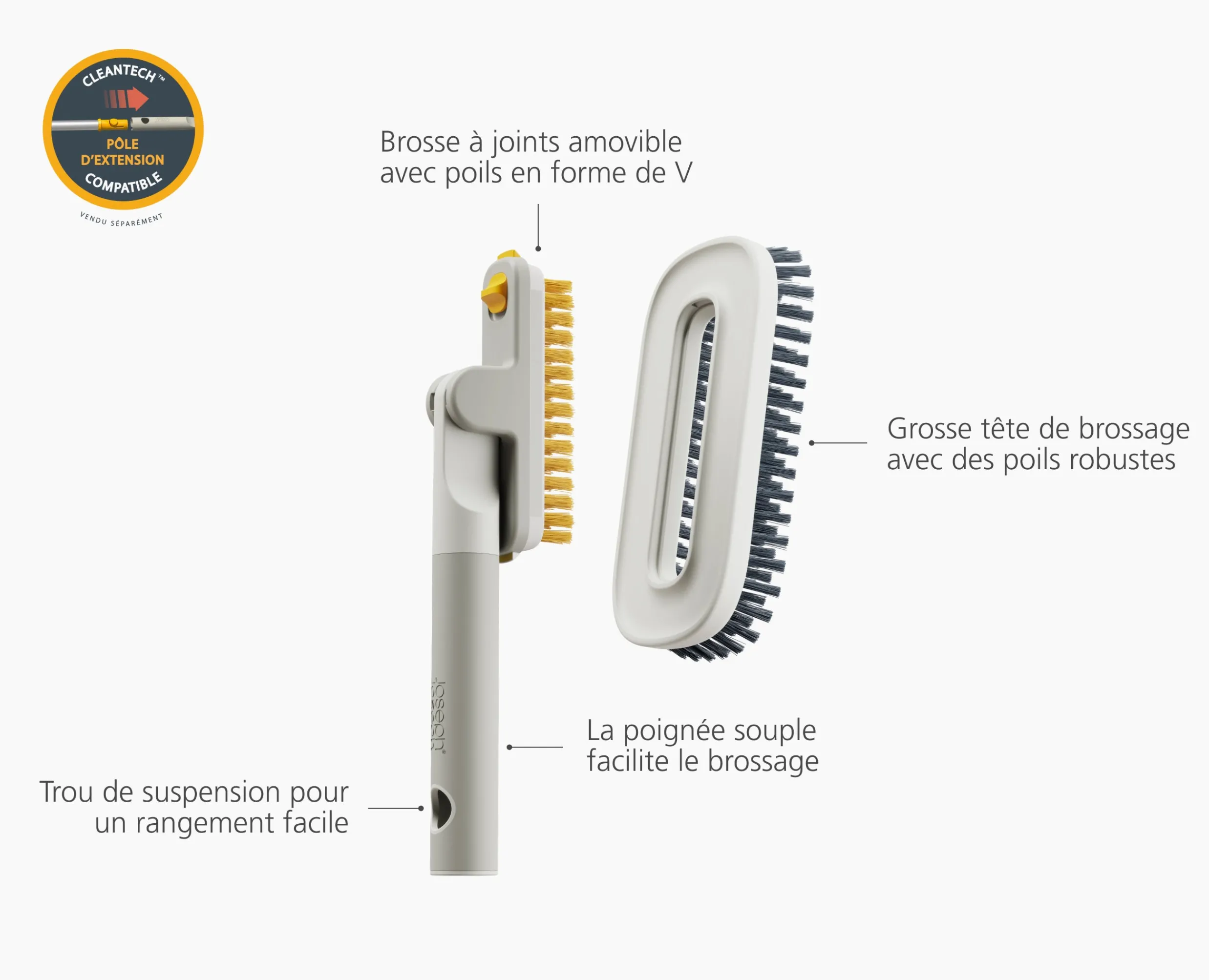 Online Éponge à Carreaux & Brosse à Joints CleanTech™ Accessoires & Outils Pour Ménage Maison