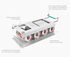 Best Porte-Canettes Pliable Pour Réfrigérateur Fridgestore™ Rangement Pour Réfrigérateur|Rangement & Conservation Alimentaire