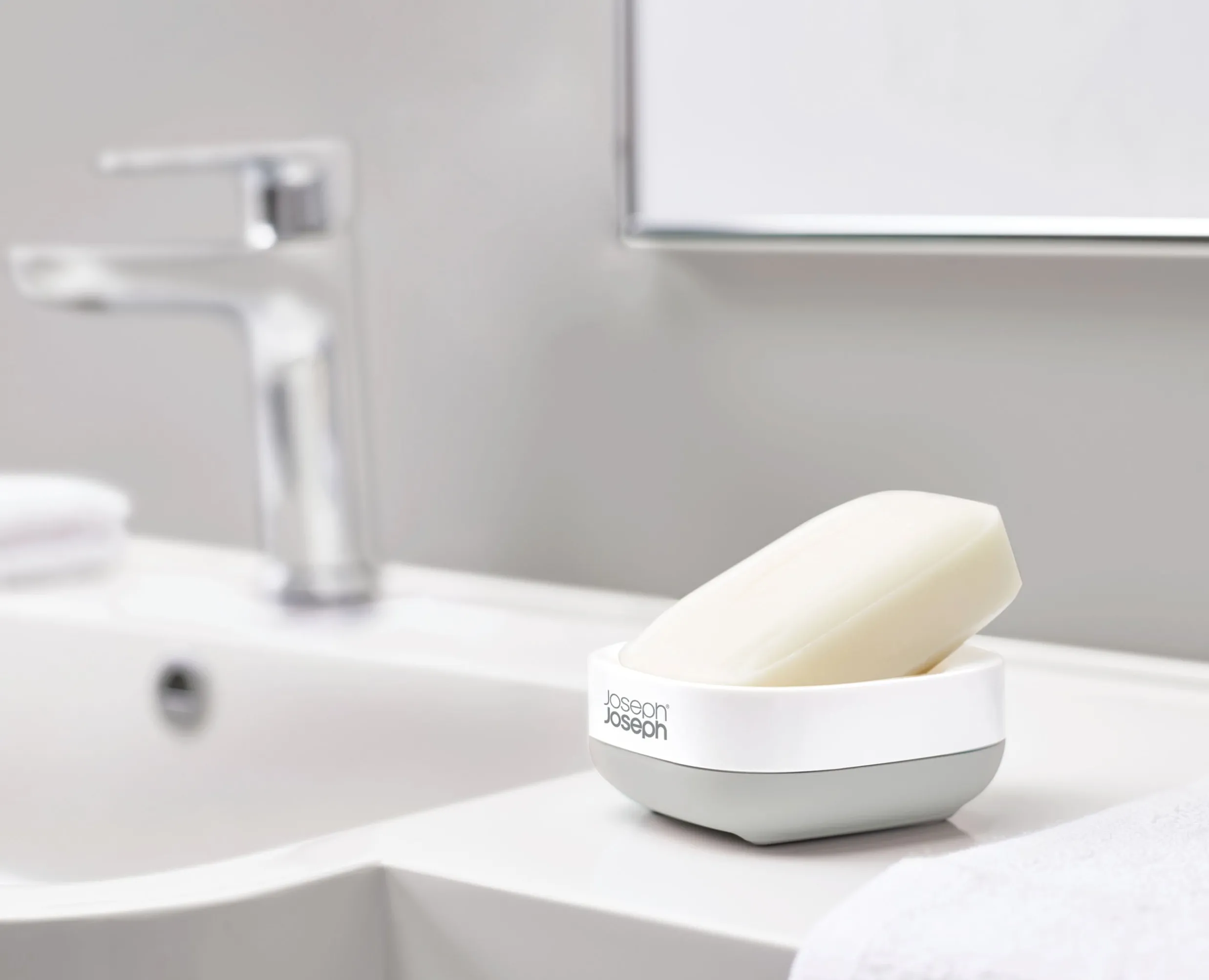 Hot Porte-Savon Gris Compact Slim™ Porte-Savons Et Distributeurs De Savon